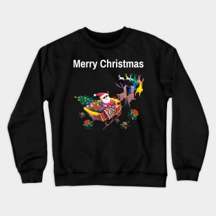 Santa is coming on Christmas Crewneck Sweatshirt